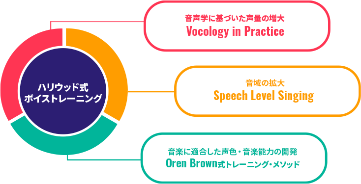 ハリウッド式ボイストレーニングを構成する要素
